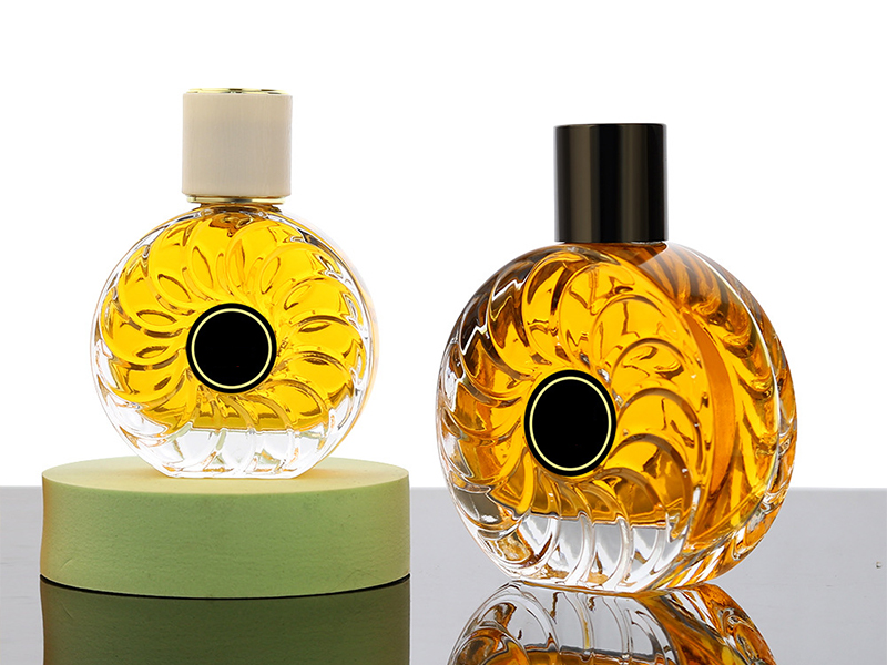 30/50/100ml Oval sunflower glass perfume bottle cosmetic bottle
