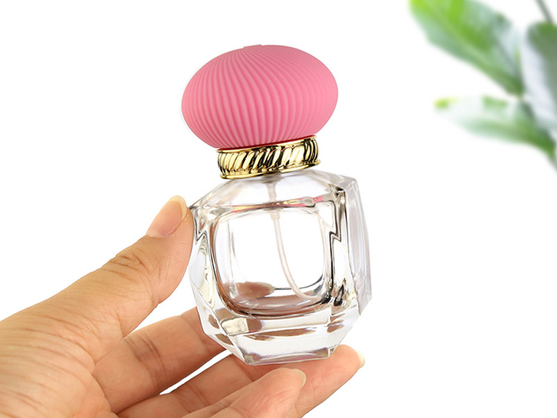50ml bayonet glass octagonal cone perfume bottle packaging in stock