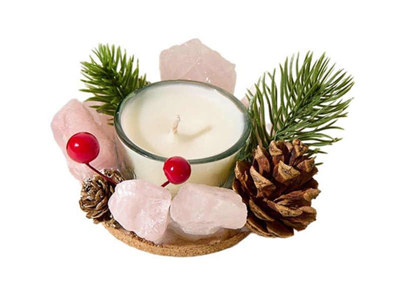 Christmas decoration candle cup glass candle holder