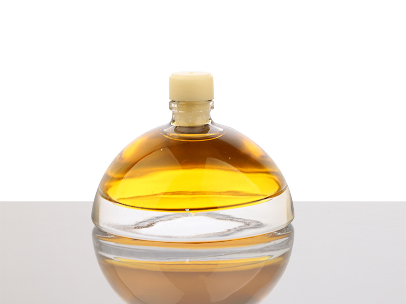 Semicircular 30ml thick bottom glass perfume bottle aromatherapy bottle