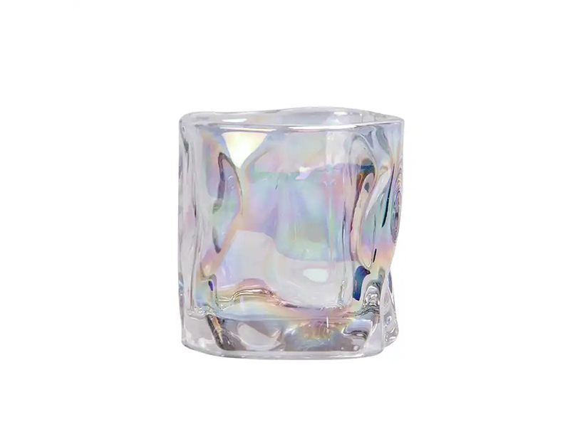 Creative aromatherapy candle cup with wooden lid glass jar