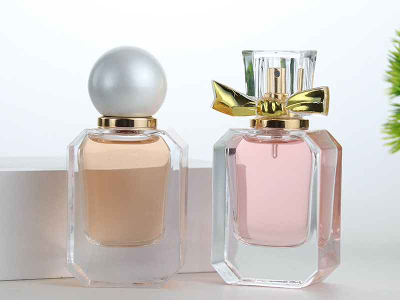 30ml50ml perfume bottle square glass push spray bottle