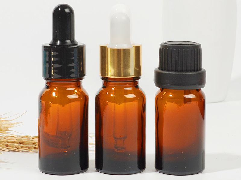 10ml-100ml brown dropper/roller essential oil bottle with seal cap