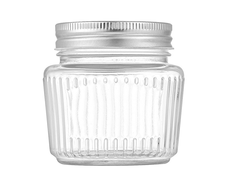 New vertical pattern glass bottle pickle bottle  high temperature resistant sub-bottle