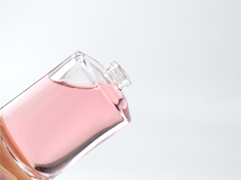 30ml/50ml round perfume bottle with transparent glass snap-on cap