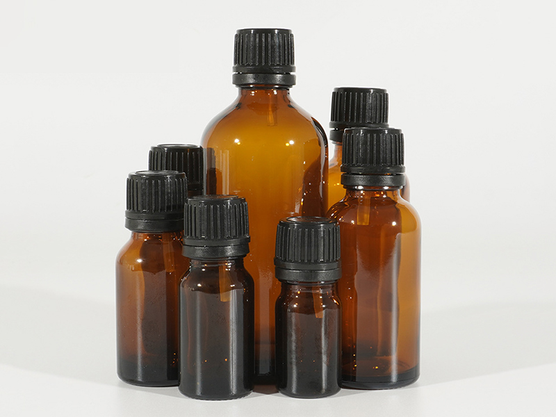 10ml-100ml brown dropper/roller essential oil bottle with seal cap