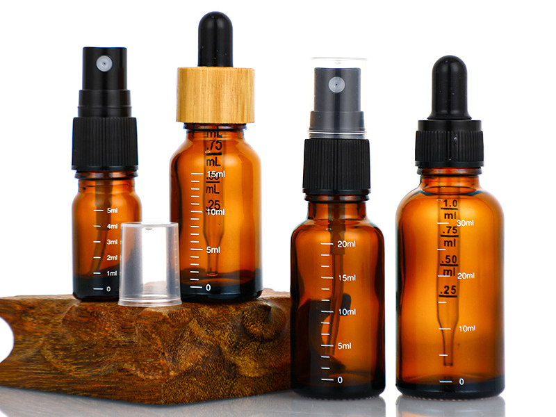 5ml graduated glass essential oil bottle for cosmetic essence