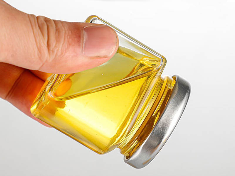 Wholesale hexagonal honey bottle 50ml transparent glass pickle bottle jam bottle