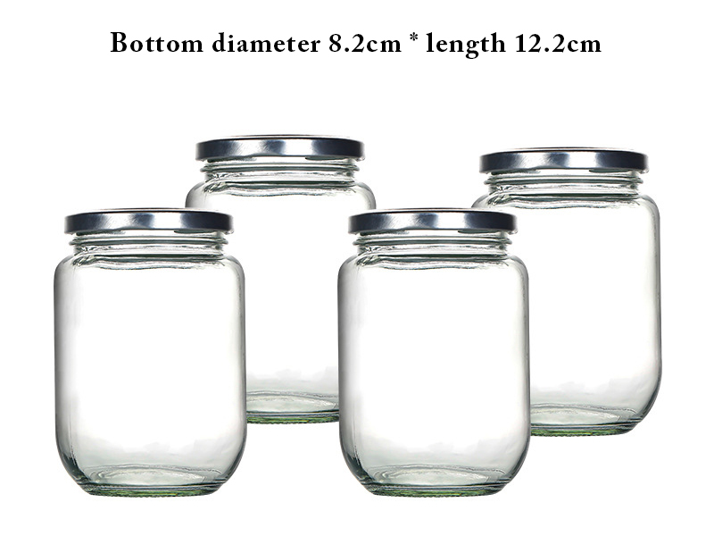 Empty canned food grade glass can be steamed and sealed