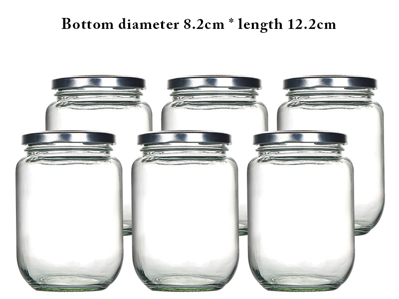 Empty canned food grade glass can be steamed and sealed