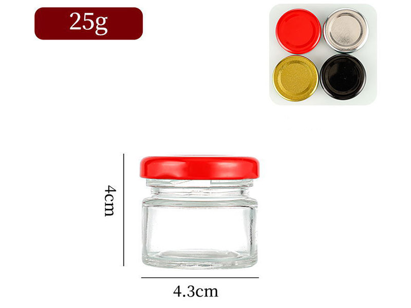 Wholesale hexagonal honey bottle 50ml transparent glass pickle bottle jam bottle