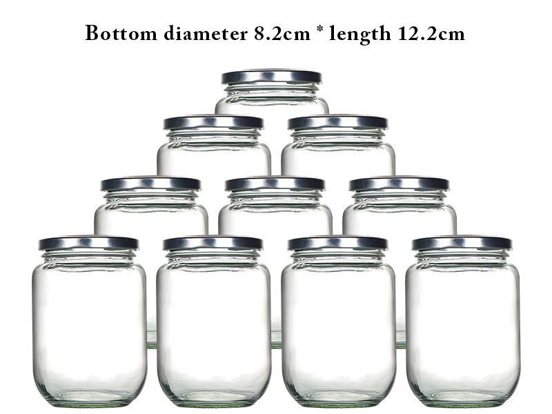 Empty canned food grade glass can be steamed and sealed