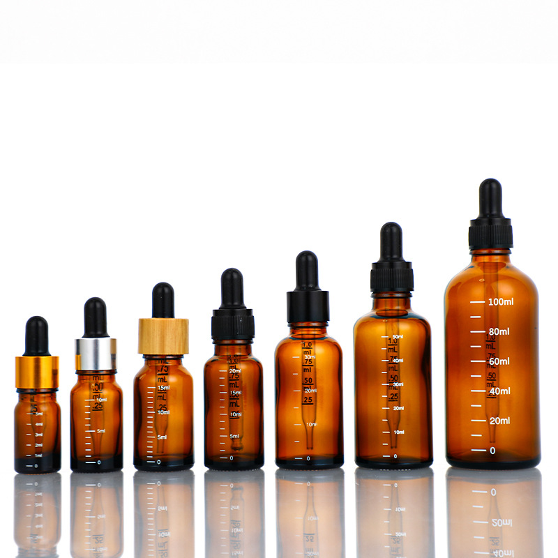 5ml graduated glass essential oil bottle for cosmetic essence