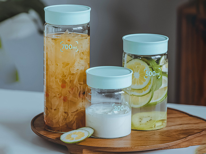 Honey glass jar sealed jar storage jar yogurt cup breakfast cup