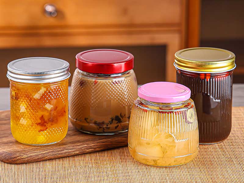 Multipurpose airtight glass jar food grade with lid