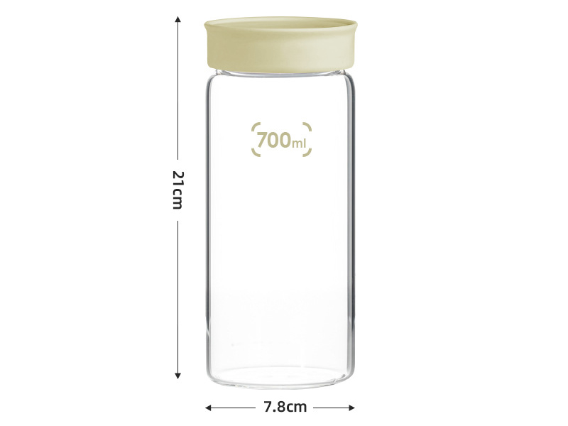 Honey glass jar sealed jar storage jar yogurt cup breakfast cup