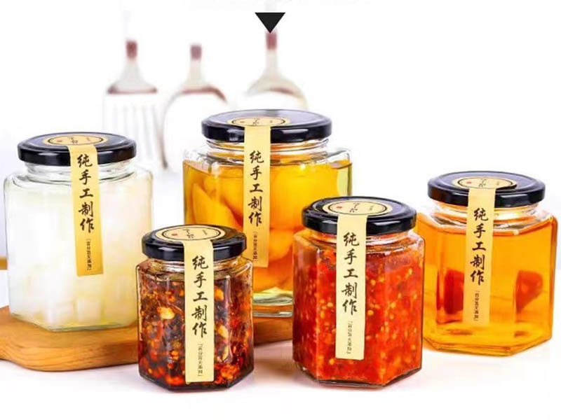 45-730ml glass bottle sealed with lid packaging bottle honey chili pickle bottle