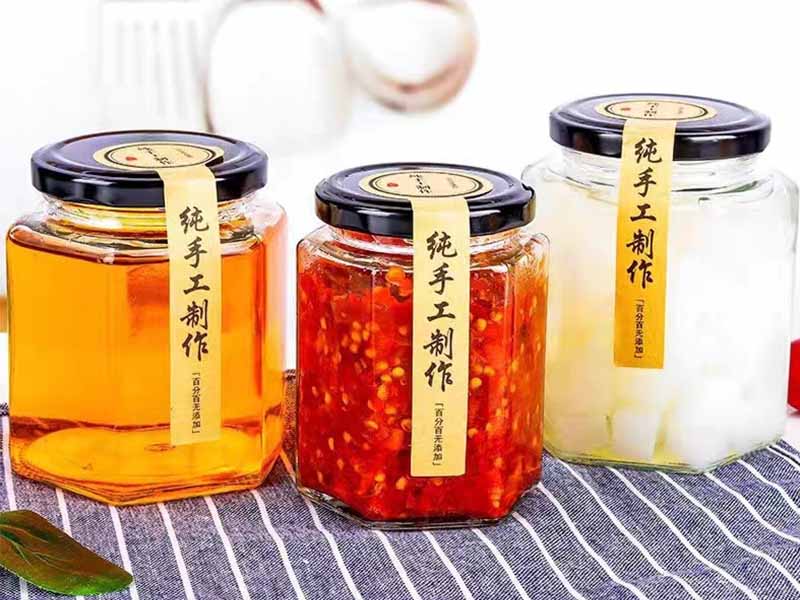 45-730ml glass bottle sealed with lid packaging bottle honey chili pickle bottle