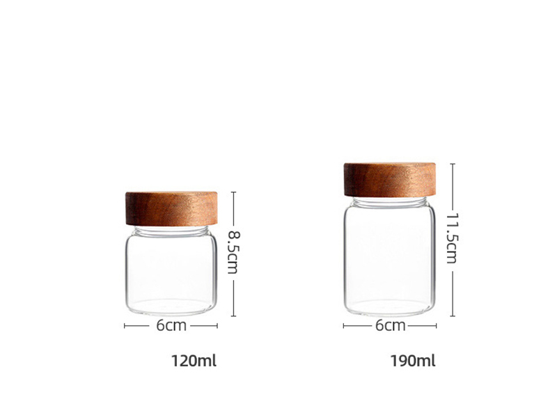 Food grade glass storage jars sealed jars with lids storage glass jars
