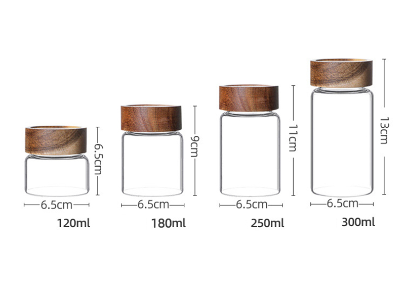 Food grade glass storage jars sealed jars with lids storage glass jars