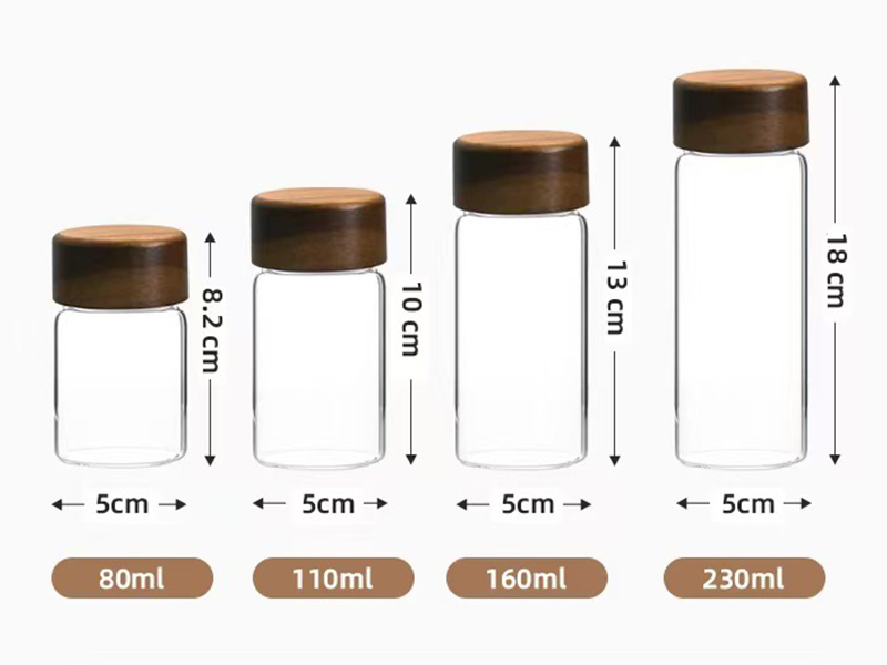 Food grade glass storage jars sealed jars with lids storage glass jars