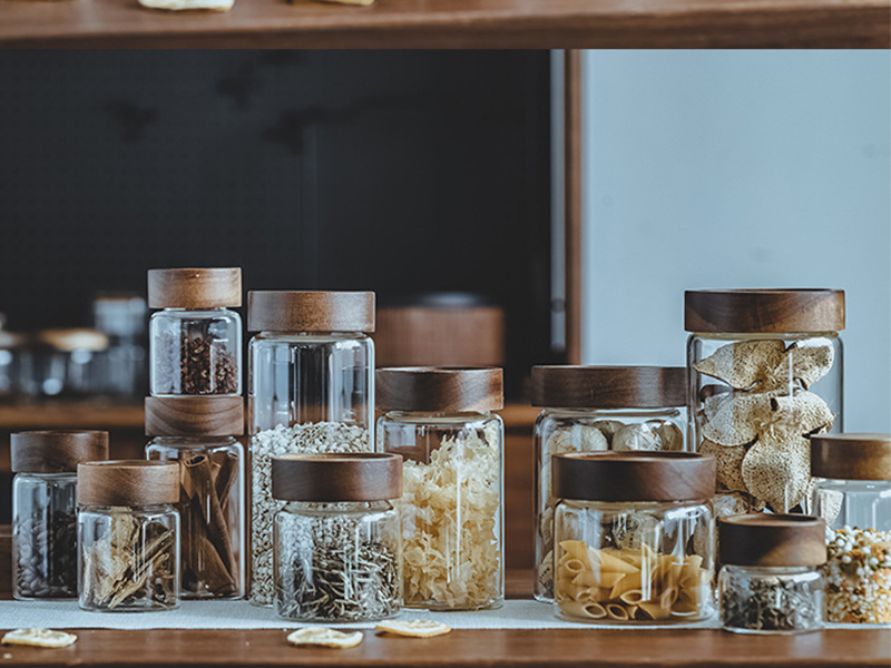 Food grade glass storage jars sealed jars with lids storage glass jars