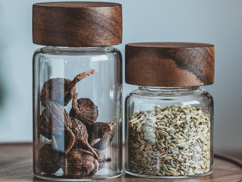 Food grade glass storage jars sealed jars with lids storage glass jars