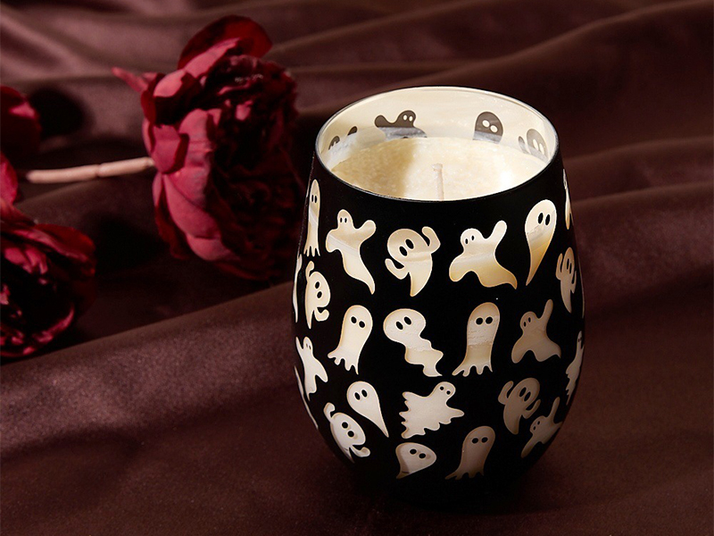 Halloween Easter tumbler glass candle cup candle container
