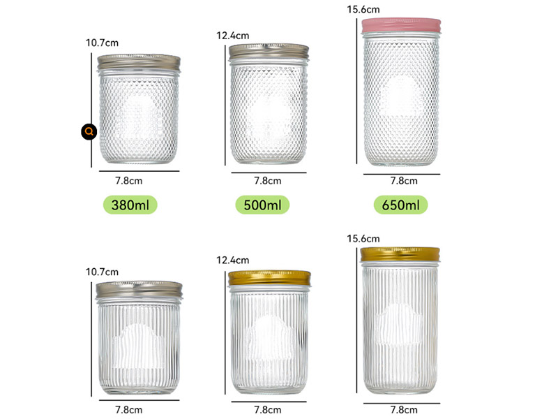 Multipurpose airtight glass jar food grade with lid