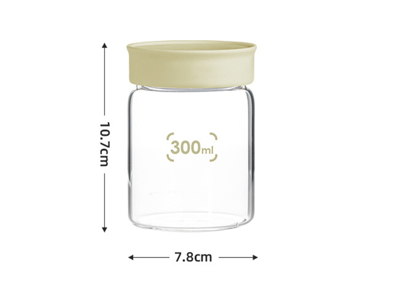 Honey glass jar sealed jar storage jar yogurt cup breakfast cup