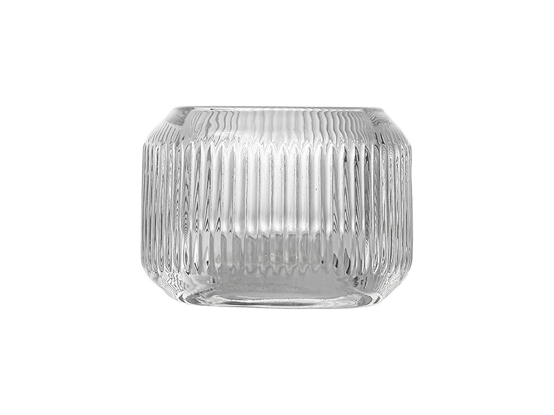 Factory wholesale transparent candle holders and candlesticks with reliefs