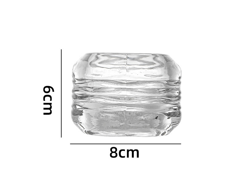 Factory wholesale transparent candle holders and candlesticks with reliefs