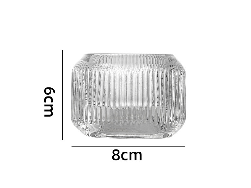 Factory wholesale transparent candle holders and candlesticks with reliefs